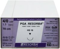 Nahtmaterial PGA RESORBA® HS18 4/0 (Karl Hammacher)