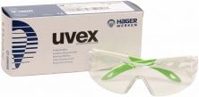 Uvex iSpec Pure Fit small weiß / grün, Scheibe farblos (Hager & Werken)