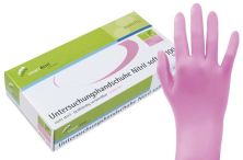 Untersuchungshandschuhe Nitril soft pink Gr. XS (smartdent)