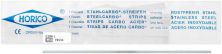 Stahlcarbo®-Streifen mit Lücke C306L 0,09mm, 6mm, rot, einseitig (Horico)