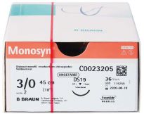Monosyn® - 0,45m 3/0 DS19  (B. Braun Petzold)