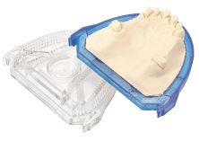 model-tray® für Vollmodelle Typ 4 Snapper blau-transparent, ohne Beschriftungsfeld 100er (model-tray®)