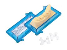 model-tray®-Quarter-Sockler partielle Modelle blau-transparent 100er (model-tray®)