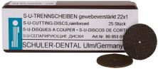 S-U Trennscheiben gewebeverstärkt 22x1mm 25 Stück (Schuler-Dental)