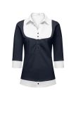 2in1 Bluse mit Shirt MWW-S24-F midnight/white M (van Laack)