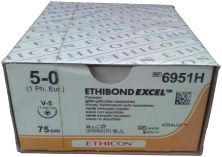 ETHIBOND Excel grün USP 5/0 Stärke 1 75cm 36 Stück (Johnson & Johnson)