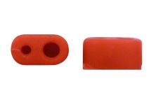 Gummikappen für Bi-Pins rot 500 Stück (Renfert)