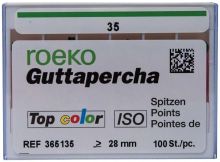 ROEKO Guttapercha-Spitzen Top color Schiebeschachtel - Gr. 035 , grün (Coltene Whaledent)