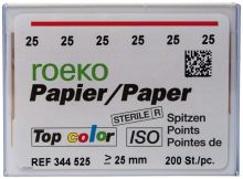 ROEKO Papierspitzen Top color Normalpackung Gr. 025 rot (Coltene Whaledent)