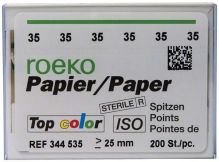 ROEKO Papierspitzen Top color Normalpackung Gr. 035 grün (Coltene Whaledent)