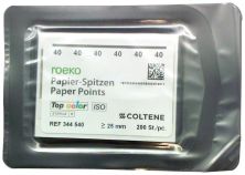 ROEKO Papierspitzen Top color Normalpackung Gr. 040 schwarz (Coltene Whaledent)