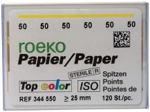ROEKO Papierspitzen Top color Normalpackung Gr. 050 gelb (Coltene Whaledent)