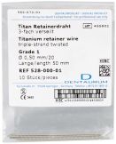 Titan Retainerdraht Grade 1 Ø 0,50mm / 20 - Länge 50mm (Dentaurum)