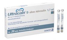 Ultracain® D ohne Adrenalin Zylinderampullen 100er (Sanofi-Aventis)