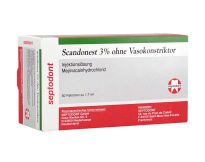 Scandonest 3 % ohne Vasokonstriktor  (Septodont)