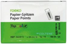 ROEKO Papierspitzen Top color Cellpack Gr. 015 weiß (Coltene Whaledent)