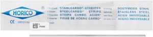 Stahlcarbo®-Streifen mit Lücke G306L 0,15mm, 6mm, grün, einseitig (Horico)