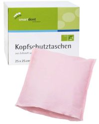 Kopfschutztaschen 25 x 25cm rosa (smartdent)