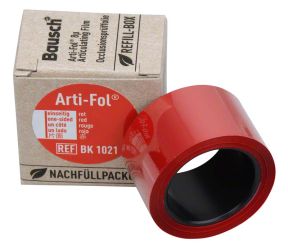 Arti-Fol® Plastik 8µ 1-seitig Nachfüllbox - 22mm breit - rot (Bausch)
