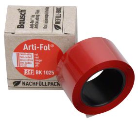 Arti-Fol® Plastik 8µ 2-seitig Nachfüllbox - 22mm breit - rot (Bausch)