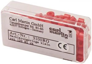 Markierungsringe Mini Ø 3mm rot (Carl Martin)