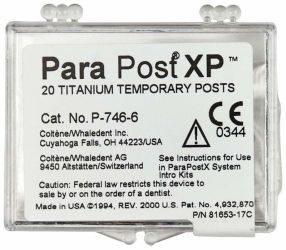ParaPost® XP™ Temporärstifte 20er Gr. 6 schwarz (Coltene Whaledent)