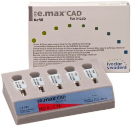 IPS e.max® CAD for inLab MO C14 0 (Ivoclar Vivadent)