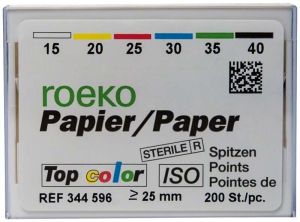ROEKO Papierspitzen Top color Normalpackung Gr. 015-040 sortiert (Coltene Whaledent)