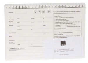 Notfallkartei DIN A5 1-fach  (Spitta Verlag)
