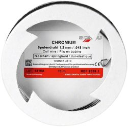 CHROMIUM Spulendraht federhart - 1,2mm x 10m (Scheu-Dental)