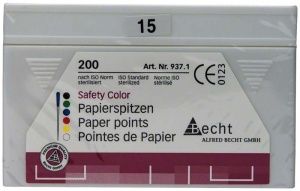 Papierspitzen safety color Gr. 015 weiß 200er (Alfred Becht)